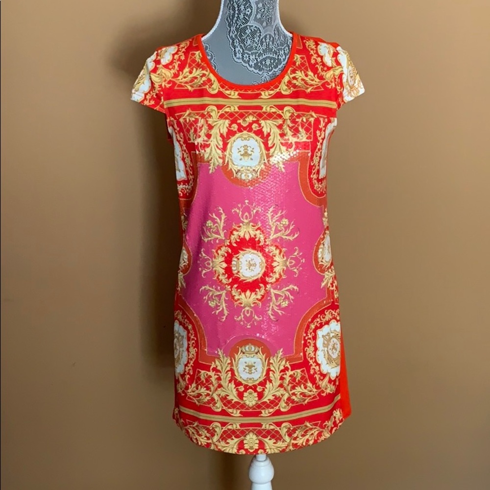 Mini Summer Orange Dress